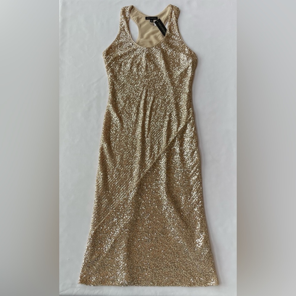 Banana Republic Champagne Sequin Maxi Dress